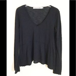 Michael Stars Flowy V Neck Tiered Top